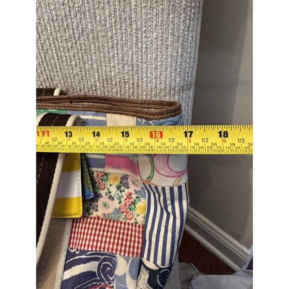 Coach Hampton Weekend Tote Bag Patchwork Handbag Purse Satchel Y2K - Picture 10 of 16